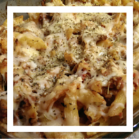 Baked Pasta with Sausage & Onions